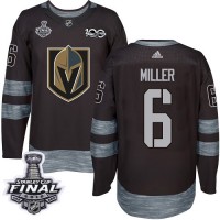 Adidas Vegas Golden Knights #6 Colin Miller Black 1917-2017 100th Anniversary 2018 Stanley Cup Final Stitched NHL Jersey