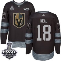 Adidas Vegas Golden Knights #18 James Neal Black 1917-2017 100th Anniversary 2018 Stanley Cup Final Stitched NHL Jersey