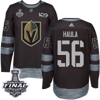 Adidas Vegas Golden Knights #56 Erik Haula Black 1917-2017 100th Anniversary 2018 Stanley Cup Final Stitched NHL Jersey