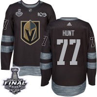 Adidas Vegas Golden Knights #77 Brad Hunt Black 1917-2017 100th Anniversary 2018 Stanley Cup Final Stitched NHL Jersey
