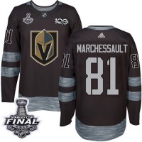 Adidas Vegas Golden Knights #81 Jonathan Marchessault Black 1917-2017 100th Anniversary 2018 Stanley Cup Final Stitched NHL Jersey