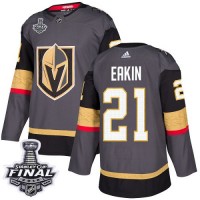 Adidas Vegas Golden Knights #21 Cody Eakin Grey Home Authentic 2018 Stanley Cup Final Stitched NHL Jersey