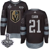 Adidas Vegas Golden Knights #21 Cody Eakin Black 1917-2017 100th Anniversary 2018 Stanley Cup Final Stitched NHL Jersey