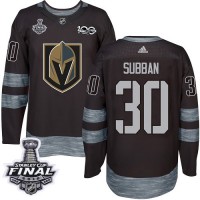 Adidas Vegas Golden Knights #30 Malcolm Subban Black 1917-2017 100th Anniversary 2018 Stanley Cup Final Stitched NHL Jersey
