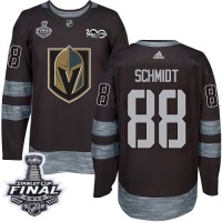 Adidas Vegas Golden Knights #88 Nate Schmidt Black 1917-2017 100th Anniversary 2018 Stanley Cup Final Stitched NHL Jersey