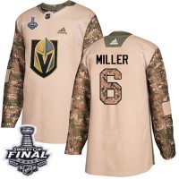 Adidas Vegas Golden Knights #6 Colin Miller Camo Authentic 2017 Veterans Day 2018 Stanley Cup Final Stitched NHL Jersey