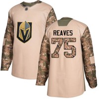 Adidas Vegas Golden Knights #75 Ryan Reaves Camo Authentic 2017 Veterans Day Stitched NHL Jersey