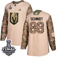 Adidas Vegas Golden Knights #88 Nate Schmidt Camo Authentic 2017 Veterans Day 2018 Stanley Cup Final Stitched NHL Jersey