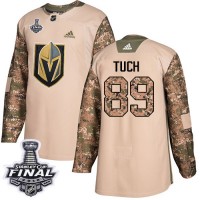 Adidas Vegas Golden Knights #89 Alex Tuch Camo Authentic 2017 Veterans Day 2018 Stanley Cup Final Stitched NHL Jersey