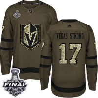 Adidas Vegas Golden Knights #17 Vegas Strong Green Salute to Service 2018 Stanley Cup Final Stitched NHL Jersey