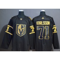 Adidas Vegas Golden Knights #71 William Karlsson Black/Gold Authentic Stitched NHL Jersey