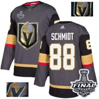 Adidas Vegas Golden Knights #88 Nate Schmidt Grey Home Authentic Fashion Gold 2018 Stanley Cup Final Stitched NHL Jersey