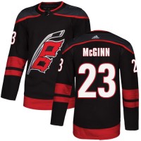 Adidas Carolina Hurricanes #23 Brock McGinn Black Alternate Authentic Stitched NHL Jersey