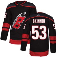 Adidas Carolina Hurricanes #53 Jeff Skinner Black Alternate Authentic Stitched NHL Jersey