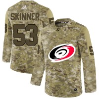 Adidas Carolina Hurricanes #53 Jeff Skinner Camo Authentic Stitched NHL Jersey