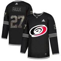 Adidas Carolina Hurricanes #27 Justin Faulk Black Authentic Classic Stitched NHL Jersey