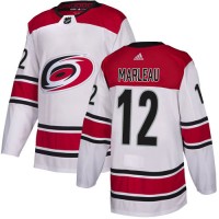 Adidas Carolina Hurricanes #12 Patrick Marleau White Road Authentic Stitched NHL Jersey