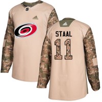 Adidas Carolina Hurricanes #11 Jordan Staal Camo Authentic 2017 Veterans Day Stitched NHL Jersey