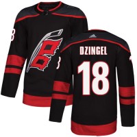 Adidas Carolina Hurricanes #18 Ryan Dzingel Black Alternate Authentic Stitched NHL Jersey