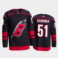 Adidas Carolina Hurricanes #51 Jake Gardiner Men's 2021-22 Alternate Authentic NHL Jersey - Black