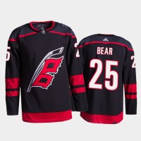 Adidas Carolina Hurricanes #25 Ethan Bear Men's 2021-22 Alternate Authentic NHL Jersey - Black