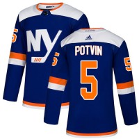 Adidas New York Islanders #5 Denis Potvin Blue Authentic Alternate Stitched NHL Jersey