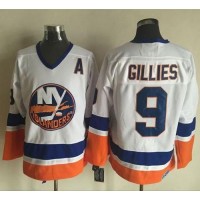 New York Islanders #9 Clark Gillies White CCM Throwback Stitched NHL Jersey