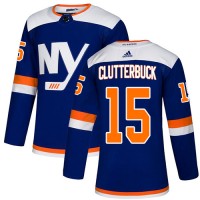 Adidas New York Islanders #15 Cal Clutterbuck Blue Authentic Alternate Stitched NHL Jersey