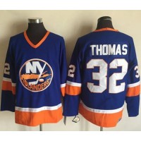 New York Islanders #32 Thomas Baby Blue CCM Throwback Stitched NHL Jersey