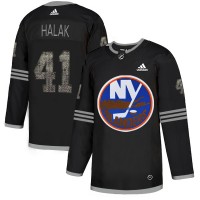 Adidas New York Islanders #41 Jaroslav Halak Black Authentic Classic Stitched NHL Jersey
