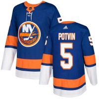 Adidas New York Islanders #5 Denis Potvin Royal Blue Home Authentic Stitched NHL Jersey