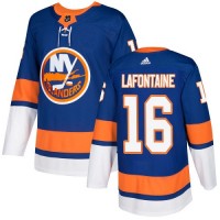 Adidas New York Islanders #16 Pat LaFontaine Royal Blue Home Authentic Stitched NHL Jersey
