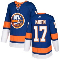 Adidas New York Islanders #17 Matt Martin Royal Blue Home Authentic Stitched NHL Jersey