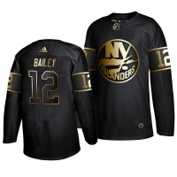 Adidas New York Islanders #12 Josh Bailey Men's 2019 Black Golden Edition Authentic Stitched NHL Jersey
