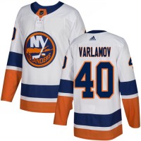 Adidas New York Islanders #40 Semyon Varlamov White Road Authentic Stitched NHL Jersey