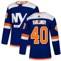 Adidas New York Islanders #40 Semyon Varlamov Blue Alternate Authentic Stitched NHL Jersey