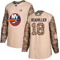 Adidas New York Islanders #18 Anthony Beauvillier Camo Authentic 2017 Veterans Day Stitched NHL Jersey
