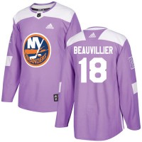 Adidas New York Islanders #18 Anthony Beauvillier Purple Authentic Fights Cancer Stitched NHL Jersey