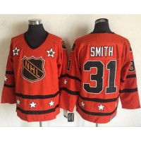 New York Islanders #31 Billy Smith Orange All-Star CCM Throwback Stitched NHL Jersey