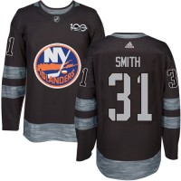 Adidas New York Islanders #31 Billy Smith Black 1917-2017 100th Anniversary Stitched NHL Jersey
