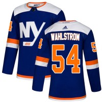 Adidas New York Islanders #54 Oliver Wahlstrom Blue Alternate Authentic Stitched NHL Jersey