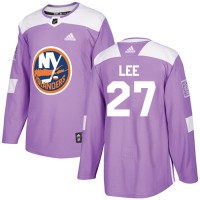 Adidas New York Islanders #27 Anders Lee Purple Authentic Fights Cancer Stitched NHL Jersey