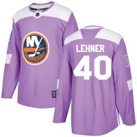 Adidas New York Islanders #40 Robin Lehner Purple Authentic Fights Cancer Stitched NHL Jersey