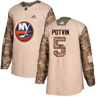 Adidas New York Islanders #5 Denis Potvin Camo Authentic 2017 Veterans Day Stitched NHL Jersey