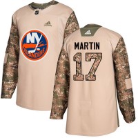 Adidas New York Islanders #17 Matt Martin Camo Authentic 2017 Veterans Day Stitched NHL Jersey