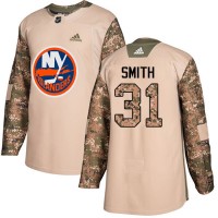 Adidas New York Islanders #31 Billy Smith Camo Authentic 2017 Veterans Day Stitched NHL Jersey