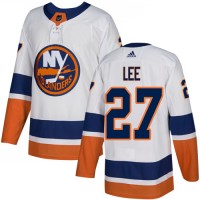 Adidas New York Islanders #27 Anders Lee White Road Authentic Stitched NHL Jersey