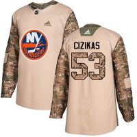 Adidas New York Islanders #53 Casey Cizikas Camo Authentic 2017 Veterans Day Stitched NHL Jersey