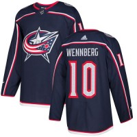 Adidas Blue Columbus Blue Jackets #10 Alexander Wennberg Navy Blue Home Authentic Stitched NHL Jersey