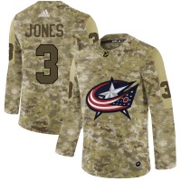 Adidas Blue Columbus Blue Jackets #3 Seth Jones Camo Authentic Stitched NHL Jersey